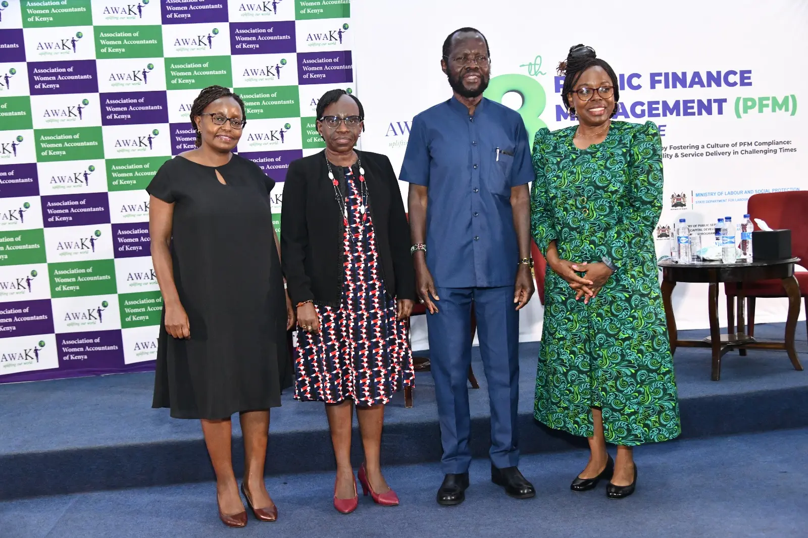 AWAK leaders and guests at the Public Finance Management Conference