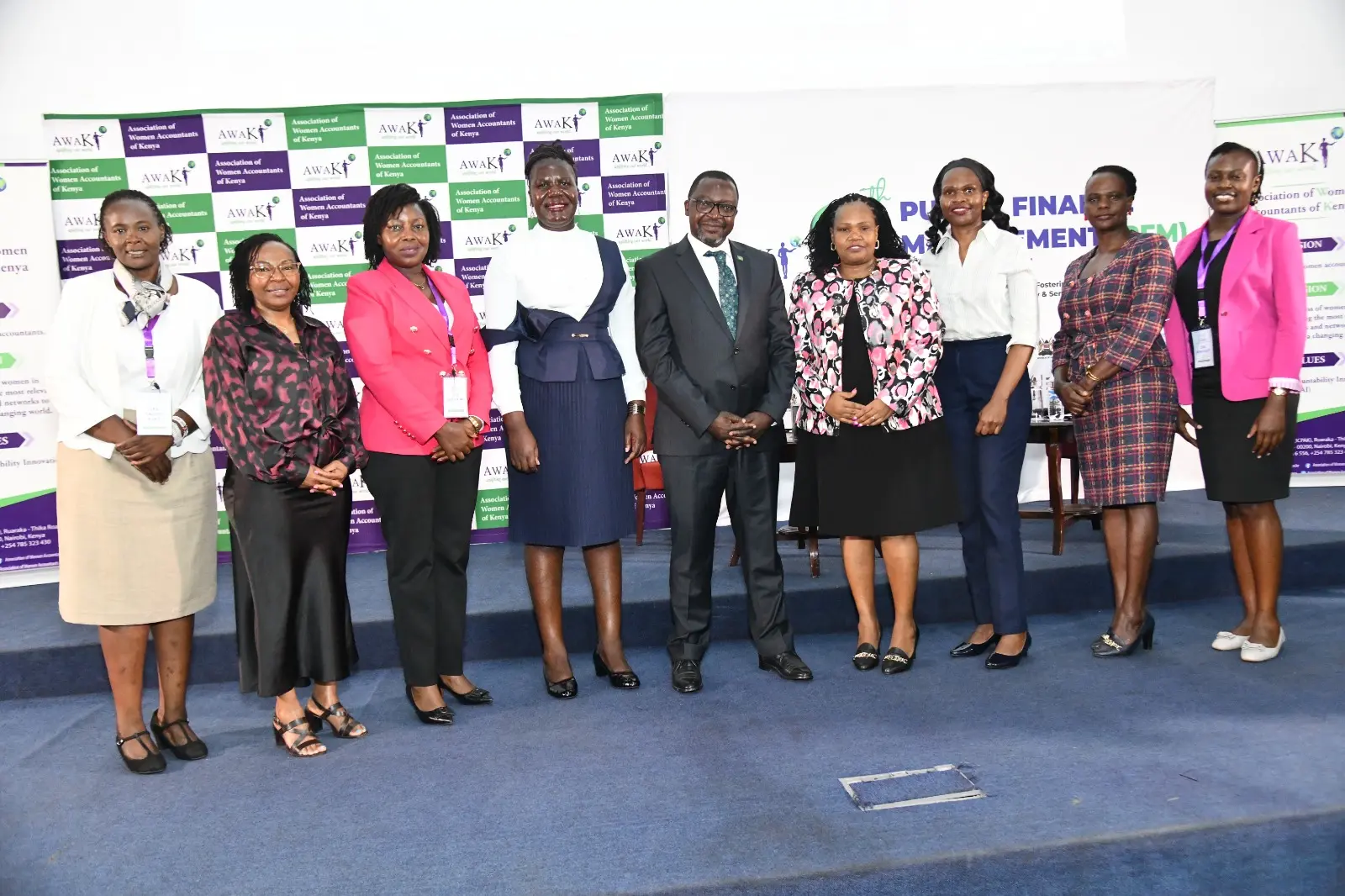 Public finance professionals at an AWAK conference